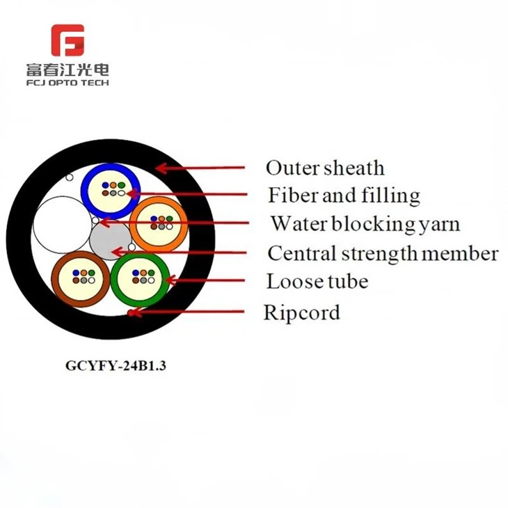 FCJ GCYFY Single Mode Ftth Mini Air Blown Fiber Optical Cable