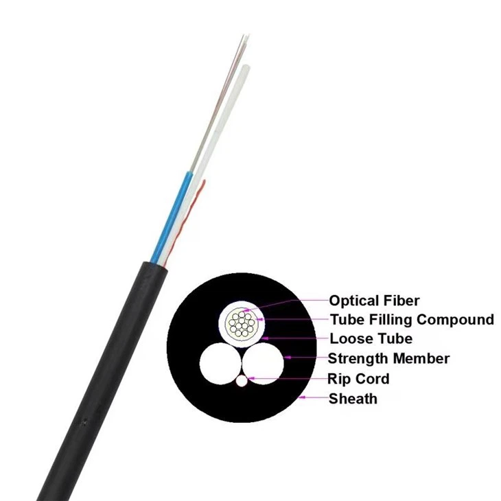 Supplier ADSS 12 Core Fibra Optical Cable Outdoor Aerial ASU 80 fiber optic cable manufacturer